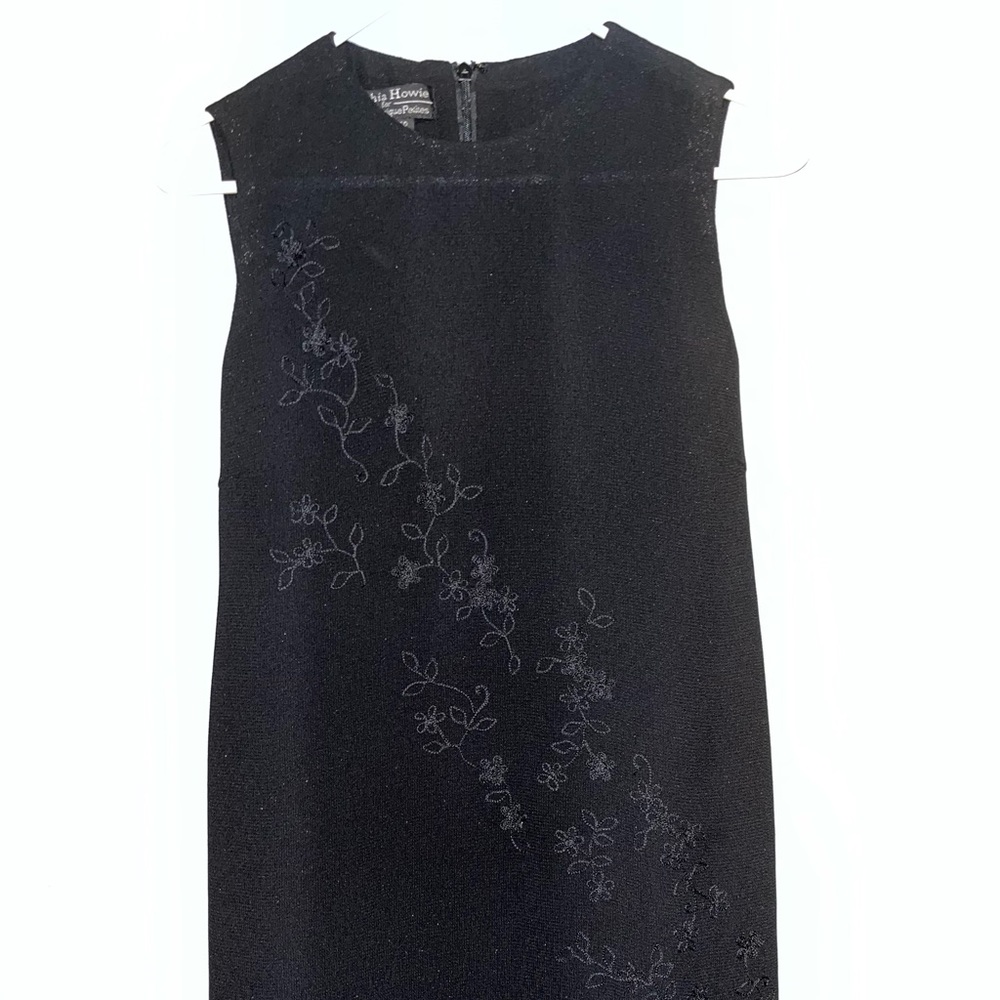 BLACK CYNTHIA HOWIE FOR MAGGY BOUTIQUE DRESS SIZE 6 PETITE
